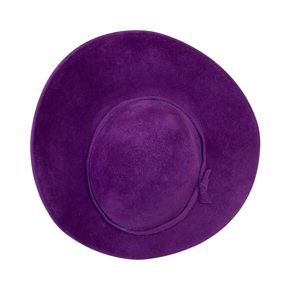 1960s Jack McConnell Tilt Hat – Fuchsia Velour w/ Feather Trim & Box